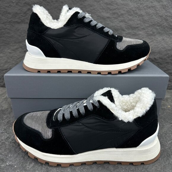 Brunello Cucinelli Shoes - Brunello Cucinelli Black Warm Casual Sneakers